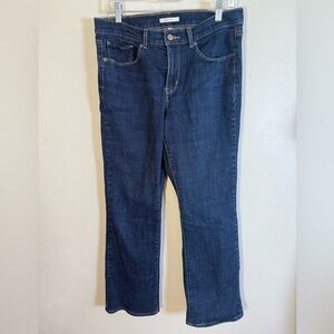 Levis Jeans Womens 10 Short 30 x 30 Classic Boot Cut Dark Blue Denim